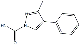 N1,3-dimethyl-4-phenyl-1H-pyrazole-1-carboxamide 구조식 이미지