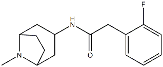 N1-(8-methyl-8-azabicyclo[3.2.1]oct-3-yl)-2-(2-fluorophenyl)acetamide 구조식 이미지