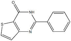 2-phenylthieno[3,2-d]pyrimidin-4(3H)-one 구조식 이미지