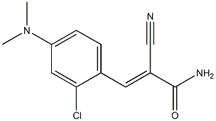 3-[2-chloro-4-(dimethylamino)phenyl]-2-cyanoacrylamide Structure