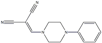 2-[(4-phenylpiperazino)methylene]malononitrile 구조식 이미지