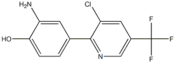 2-amino-4-[3-chloro-5-(trifluoromethyl)-2-pyridinyl]benzenol Structure