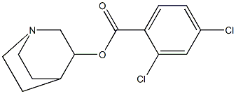 1-azabicyclo[2.2.2]oct-3-yl 2,4-dichlorobenzoate 구조식 이미지