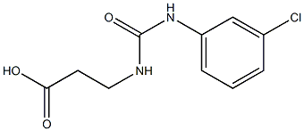 3-{[(3-chloroanilino)carbonyl]amino}propanoic acid Structure