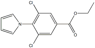 ethyl 3,5-dichloro-4-(1H-pyrrol-1-yl)benzoate 구조식 이미지