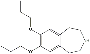 7,8-dipropoxy-2,3,4,5-tetrahydro-1H-3-benzazepine Structure