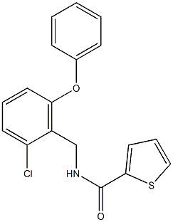 N2-(2-chloro-6-phenoxybenzyl)thiophene-2-carboxamide Structure