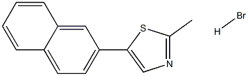 2-methyl-5-(2-naphthyl)-1,3-thiazole hydrobromide Structure