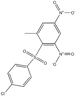 2-[(4-chlorophenyl)sulfonyl]-1-methyl-3,5-dinitrobenzene 구조식 이미지