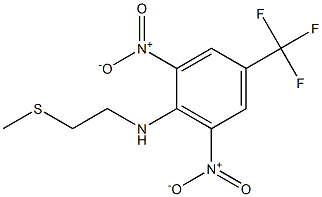 N1-[2-(methylthio)ethyl]-2,6-dinitro-4-(trifluoromethyl)aniline Structure