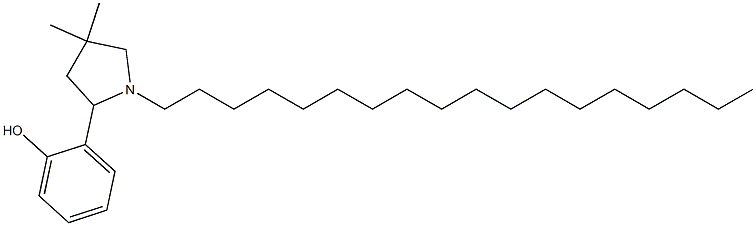 2-(4,4-dimethyl-1-octadecyltetrahydro-1H-pyrrol-2-yl)phenol Structure