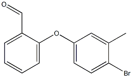 2-(4-bromo-3-methylphenoxy)benzenecarbaldehyde Structure