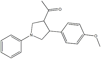 1-[4-(4-methoxyphenyl)-1-phenyltetrahydro-1H-pyrrol-3-yl]-1-ethanone Structure