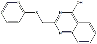 2-[(2-pyridylthio)methyl]quinazolin-4-ol Structure