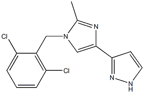 3-[1-(2,6-dichlorobenzyl)-2-methyl-1H-imidazol-4-yl]-1H-pyrazole Structure
