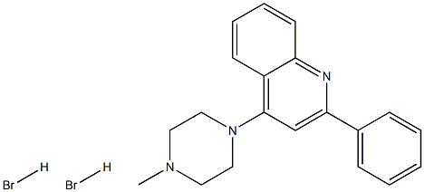 4-(4-methylpiperazino)-2-phenylquinoline dihydrobromide 구조식 이미지