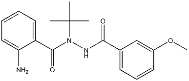 2-amino-N-(tert-butyl)-N'-(3-methoxybenzoyl)benzenecarbohydrazide Structure