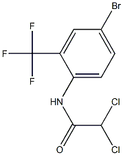 N1-[4-bromo-2-(trifluoromethyl)phenyl]-2,2-dichloroacetamide Structure