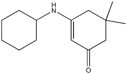 3-(cyclohexylamino)-5,5-dimethyl-2-cyclohexen-1-one 구조식 이미지