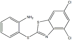 2-[(4,6-dichloro-1,3-benzothiazol-2-yl)thio]aniline Structure