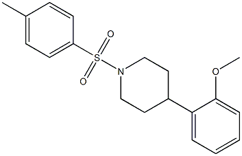 4-(2-methoxyphenyl)-1-[(4-methylphenyl)sulfonyl]piperidine Structure