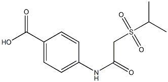 4-{[2-(isopropylsulfonyl)acetyl]amino}benzoic acid 구조식 이미지