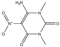 6-amino-1,3-dimethyl-5-nitro-1,2,3,4-tetrahydropyrimidine-2,4-dione Structure