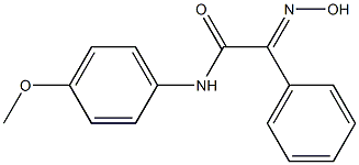 N1-(4-methoxyphenyl)-2-hydroxyimino-2-phenylacetamide Structure