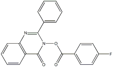 4-oxo-2-phenyl-3,4-dihydroquinazolin-3-yl 4-fluorobenzoate 구조식 이미지
