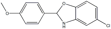 5-chloro-2-(4-methoxyphenyl)-2,3-dihydro-1,3-benzoxazole 구조식 이미지