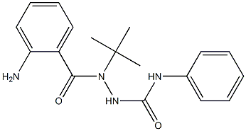 2-(2-aminobenzoyl)-2-(tert-butyl)-N-phenyl-1-hydrazinecarboxamide 구조식 이미지