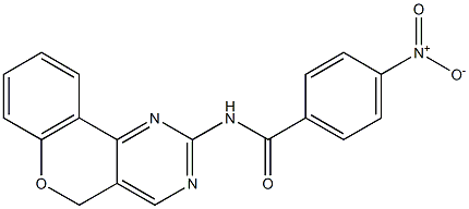 N-(5H-chromeno[4,3-d]pyrimidin-2-yl)-4-nitrobenzenecarboxamide Structure