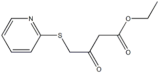 ethyl 3-oxo-4-(2-pyridylthio)butanoate 구조식 이미지