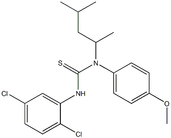 N'-(2,5-dichlorophenyl)-N-(1,3-dimethylbutyl)-N-(4-methoxyphenyl)thiourea 구조식 이미지