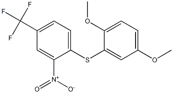 1-[(2,5-dimethoxyphenyl)thio]-2-nitro-4-(trifluoromethyl)benzene Structure