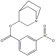 1-azabicyclo[2.2.2]oct-3-yl 3-nitrobenzoate 구조식 이미지