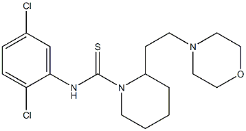 N1-(2,5-dichlorophenyl)-2-(2-morpholinoethyl)piperidine-1-carbothioamide Structure