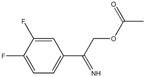 4-[(acetyloxy)ethanimidoyl]-1,2-difluorobenzene Structure