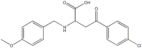 4-(4-chlorophenyl)-2-[(4-methoxybenzyl)amino]-4-oxobutanoic acid 구조식 이미지