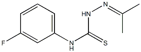 N1-(3-fluorophenyl)-2-(1-methylethylidene)hydrazine-1-carbothioamide 구조식 이미지