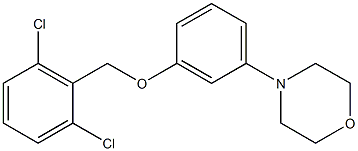 4-{3-[(2,6-dichlorobenzyl)oxy]phenyl}morpholine 구조식 이미지