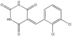5-(2,3-dichlorobenzylidene)hexahydropyrimidine-2,4,6-trione Structure