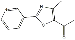 1-[4-methyl-2-(3-pyridinyl)-1,3-thiazol-5-yl]-1-ethanone Structure
