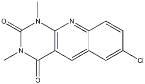 7-chloro-1,3-dimethyl-1,2,3,4-tetrahydropyrimido[4,5-b]quinoline-2,4-dione Structure