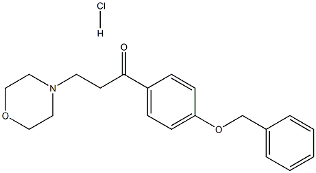 1-[4-(benzyloxy)phenyl]-3-morpholinopropan-1-one hydrochloride 구조식 이미지