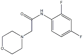 N1-(2,4-difluorophenyl)-2-morpholinoacetamide 구조식 이미지