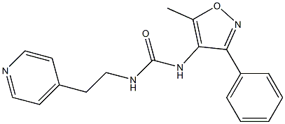 N-(5-methyl-3-phenylisoxazol-4-yl)-N'-[2-(4-pyridyl)ethyl]urea 구조식 이미지