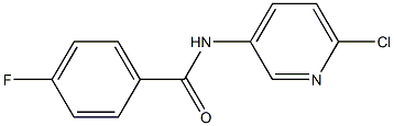 N-(6-chloro-3-pyridinyl)-4-fluorobenzenecarboxamide Structure