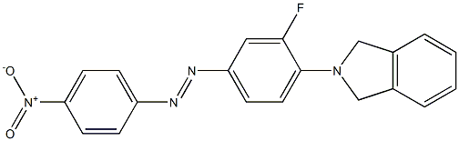 1-[4-(2,3-dihydro-1H-isoindol-2-yl)-3-fluorophenyl]-2-(4-nitrophenyl)diaz-1-ene Structure