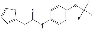 N1-[4-(trifluoromethoxy)phenyl]-2-(2-thienyl)acetamide 구조식 이미지